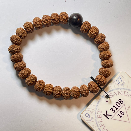K3108 - Red Sandalwood Chaplet 18 cm L