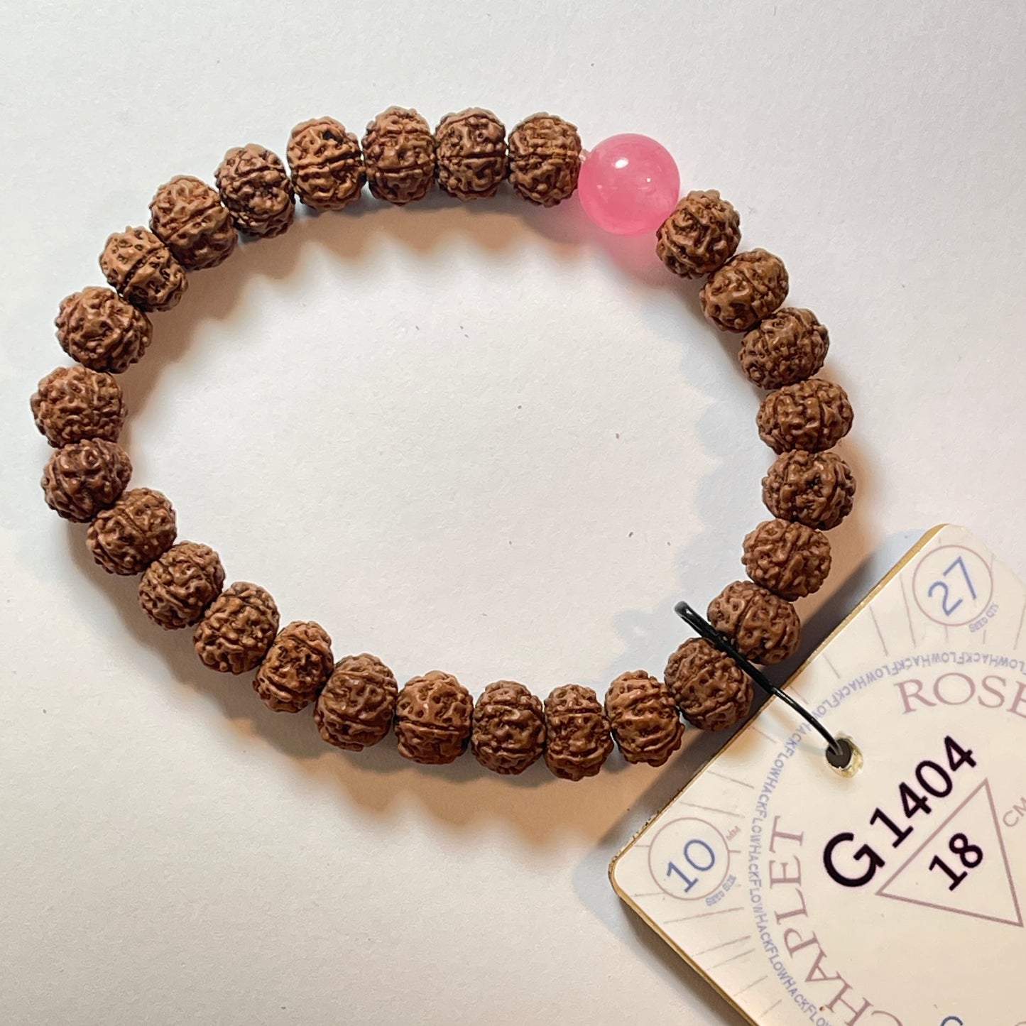 G1404 - Rose Quartz Chaplet 18 cm L