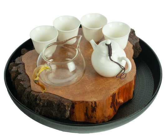Birch Drum : Wild Edge Silver Birch Tea Tray