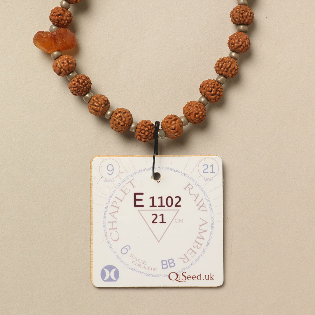 E1102 - Amber Chaplet 21 cm XL+