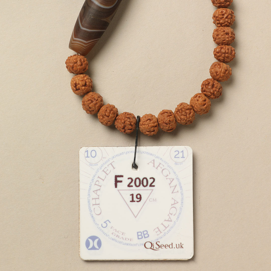 F2002 - Afgan Agate Chaplet 15+ cm L+