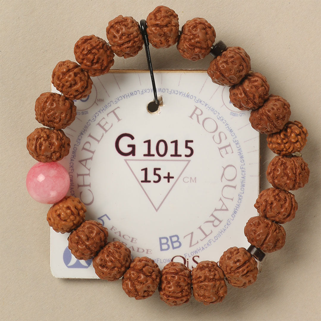G1015 - Rose Quartz Chaplet 15 cm S+
