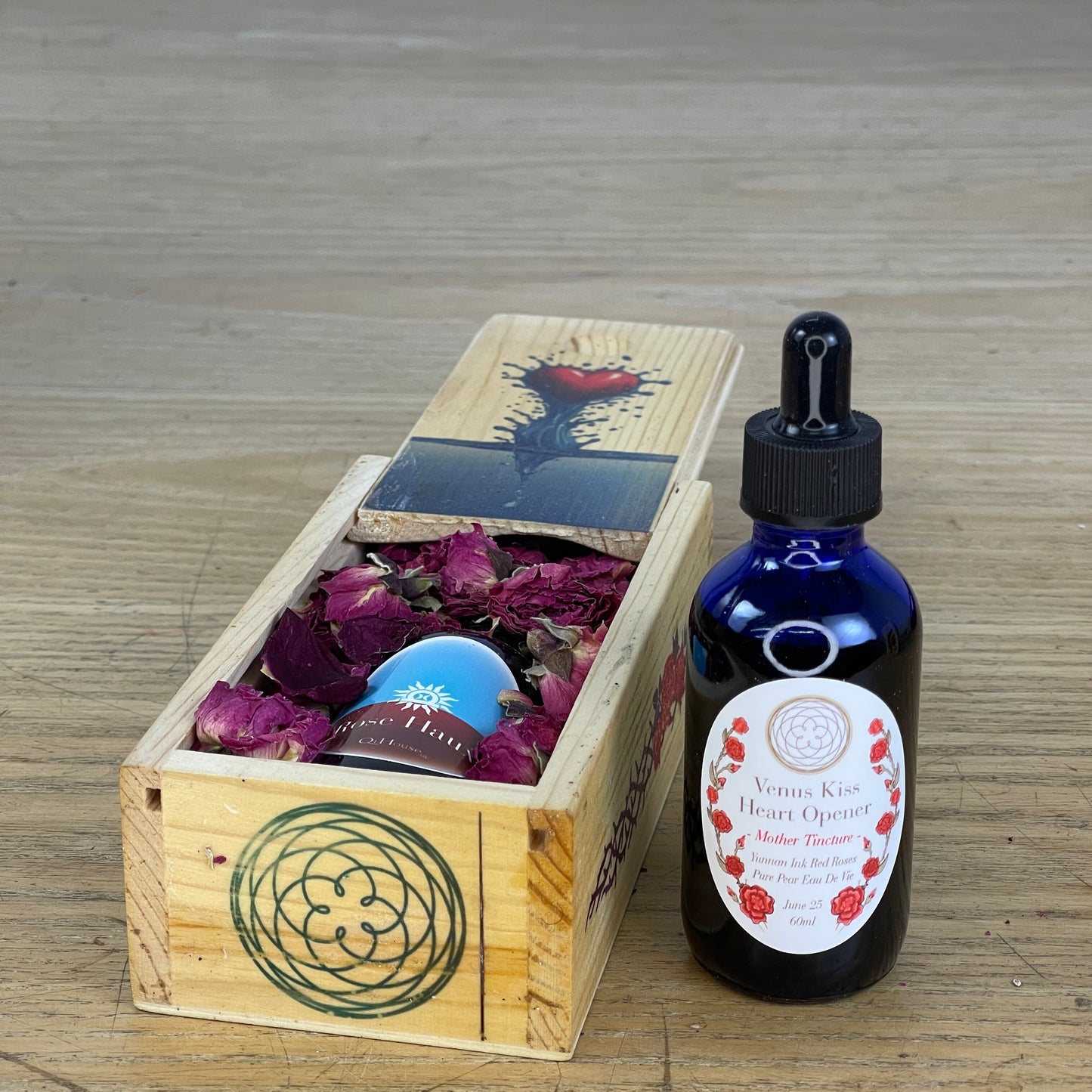 Rose Haux G635 Venus Kiss, Heart Opener Mother Tincture 60ml Box G
