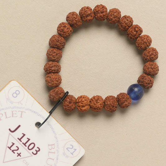 J1103 - Blue Glass Chaplet 12+ cm XS