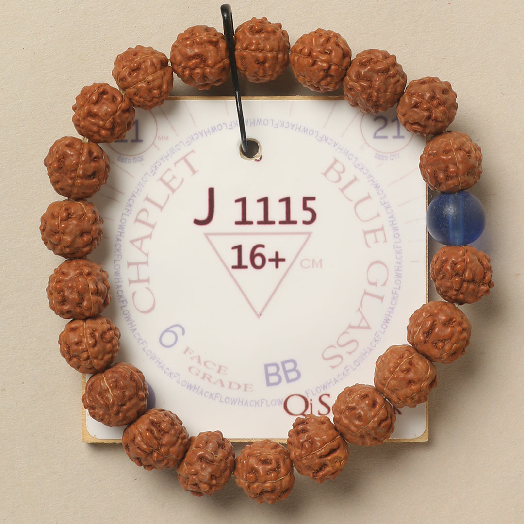 J1115 - Blue Glass Chaplet 16+ cm M