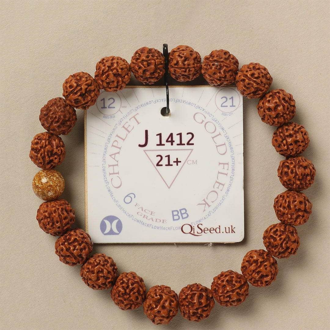 J1412 - Gold Fleck Chaplet 21+ cm XL+