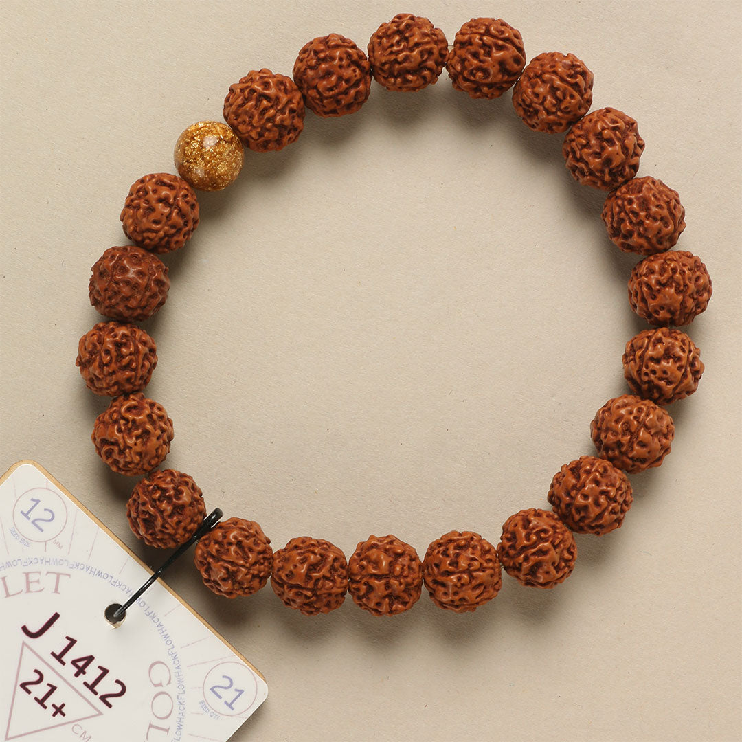J1412 - Gold Fleck Chaplet 21+ cm XL+