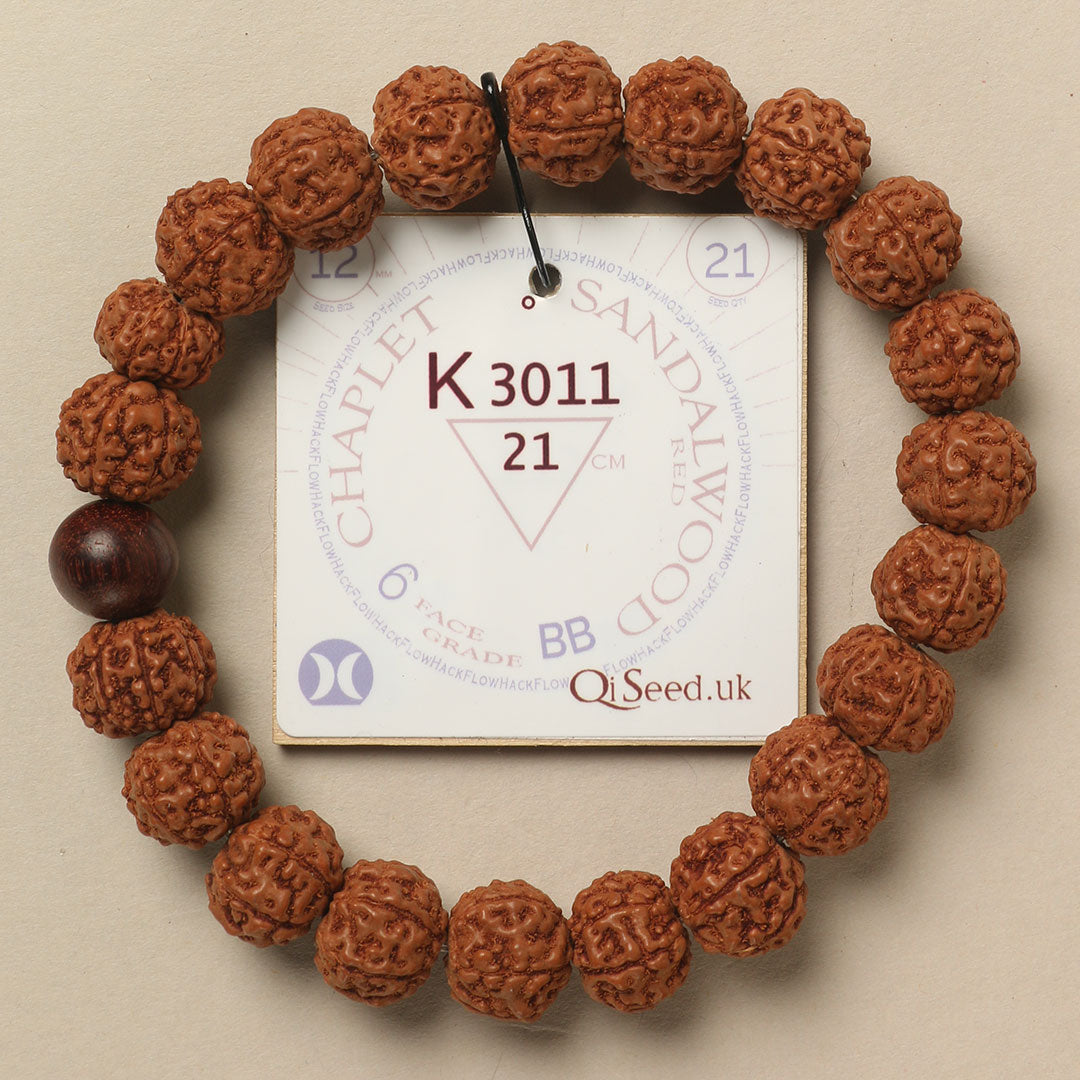 K3011 - Red Sandalwood Chaplet 21 cm XL+