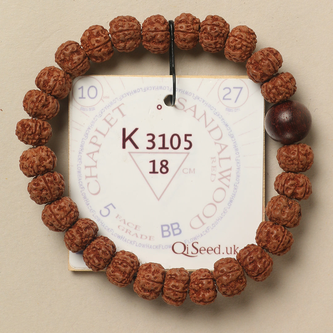 K3105 - Red Sandalwood Chaplet 18 cm L