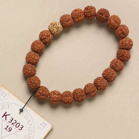 K3203 - White Sandalwood Chaplet 19 cm L+