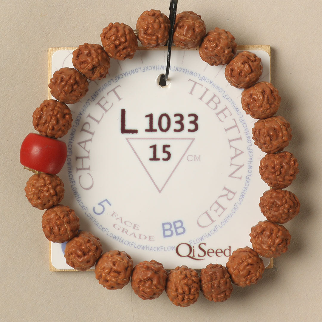 L1033 - Tibetian Red Chaplet 15 cm S+