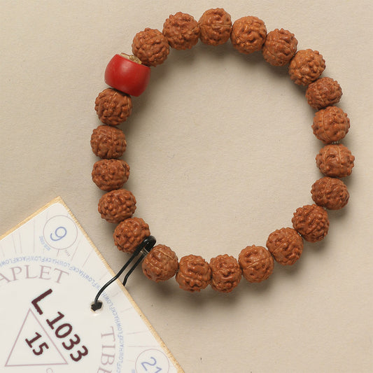 L1033 - Tibetian Red Chaplet 15 cm S+