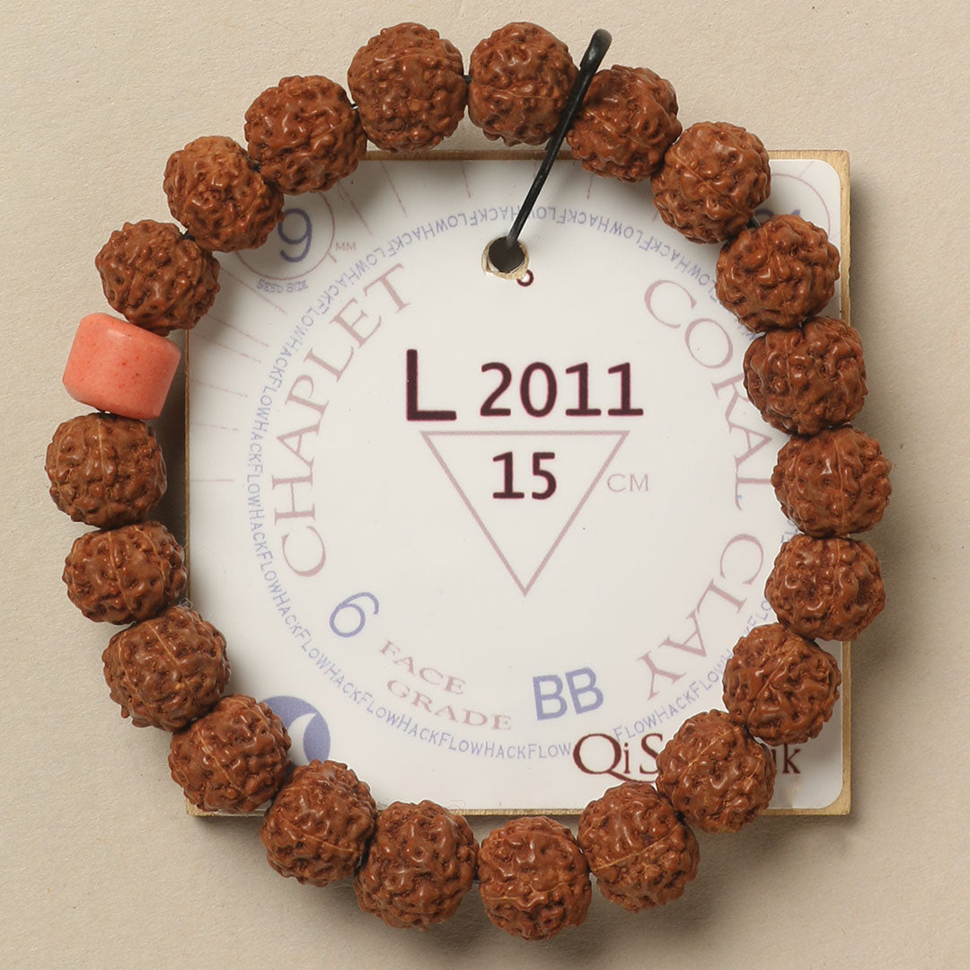 L2011 - Coral Clay Chaplet 15 cm S+