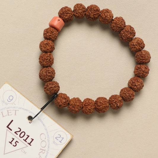 L2011 - Coral Clay Chaplet 15 cm S+