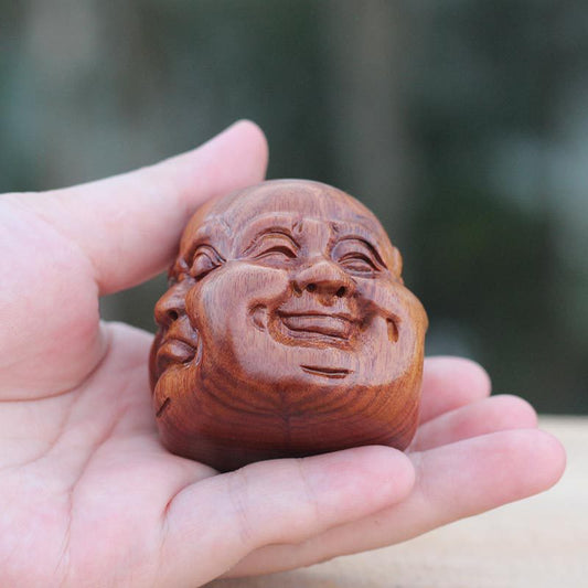 4 Buddha Mahogany - 5cm hand Carved