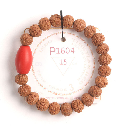 L1037 - Tibetian Red Chaplet 15 cm S+