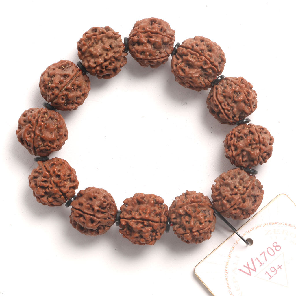 ZeroG Oath Ring (12 Rudraksha • 19+ cm Fit) | Class B | No. P1108
