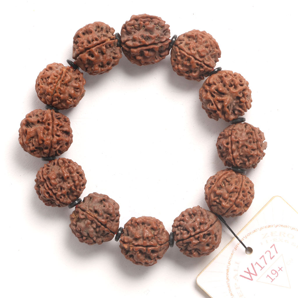 ZeroG Oath Ring (12 Rudraksha • 19+ cm Fit) | Class B | No. P1127