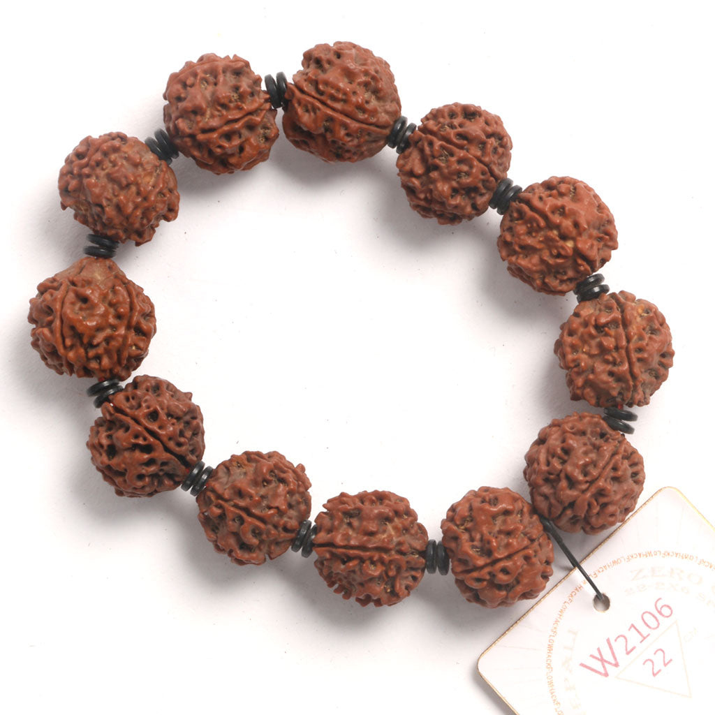 ZeroG Oath Ring (12 Rudraksha • 22 cm Fit) | Class B | No. P1206