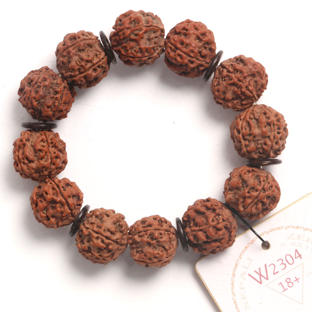 ZeroG Oath Ring (12 Rudraksha • 18+ cm Fit) | Class B | No. P1304