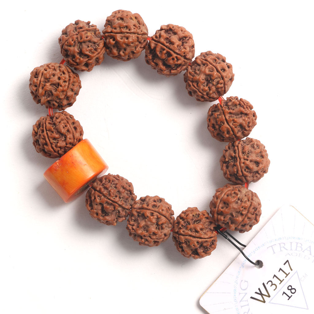 P2004 - Tribal Amber Oath Ring 18 cm L