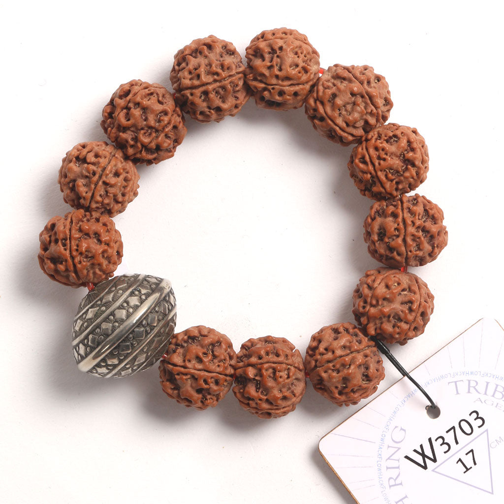 P3003 - Silver Metal Oath Ring 17 cm M+