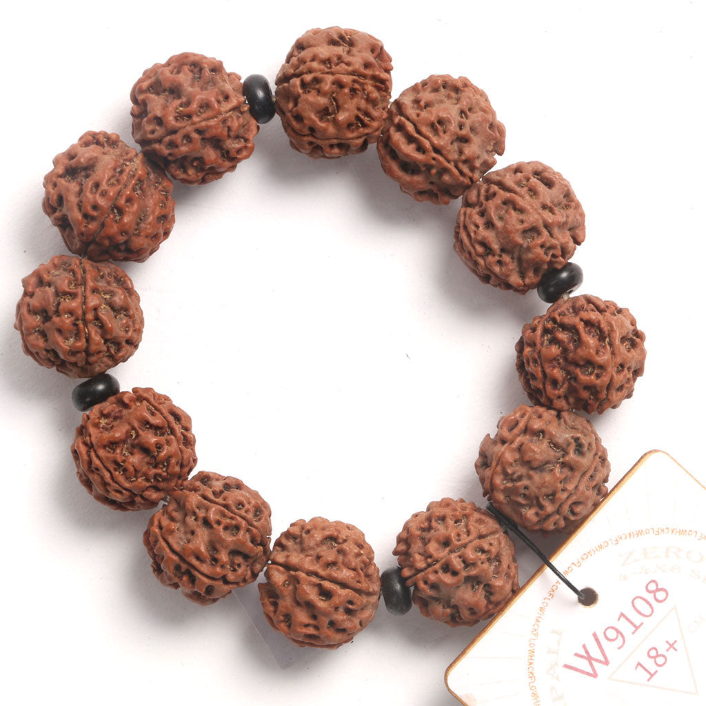 ZeroG Oath Ring (12 Rudraksha • 18+ cm Fit) | Class B | No. P1508