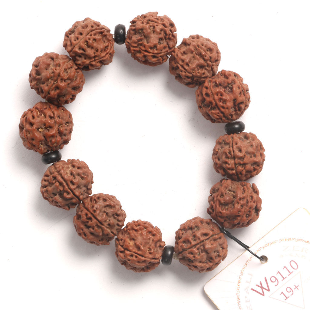 ZeroG Oath Ring (12 Rudraksha • 19+ cm Fit) | Class B | No. P1510