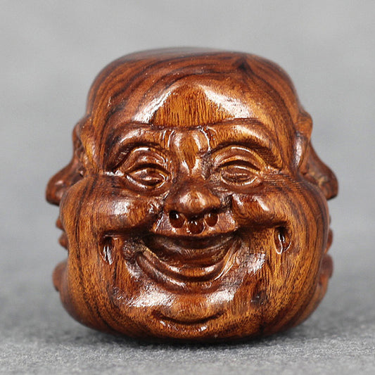 4 Buddha Mahogany - 5cm hand Carved