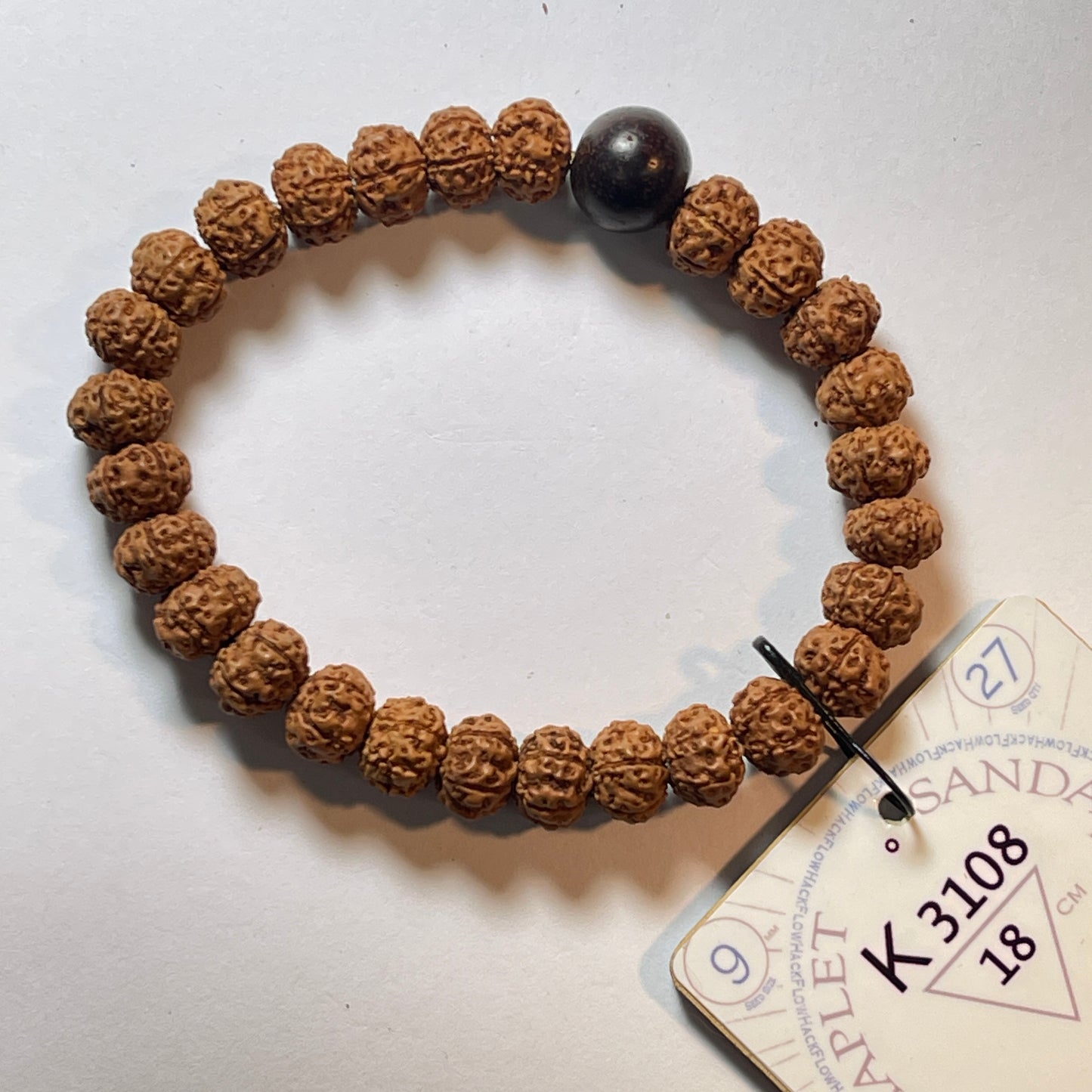 K3108 - Red Sandalwood Chaplet   18 cm  L