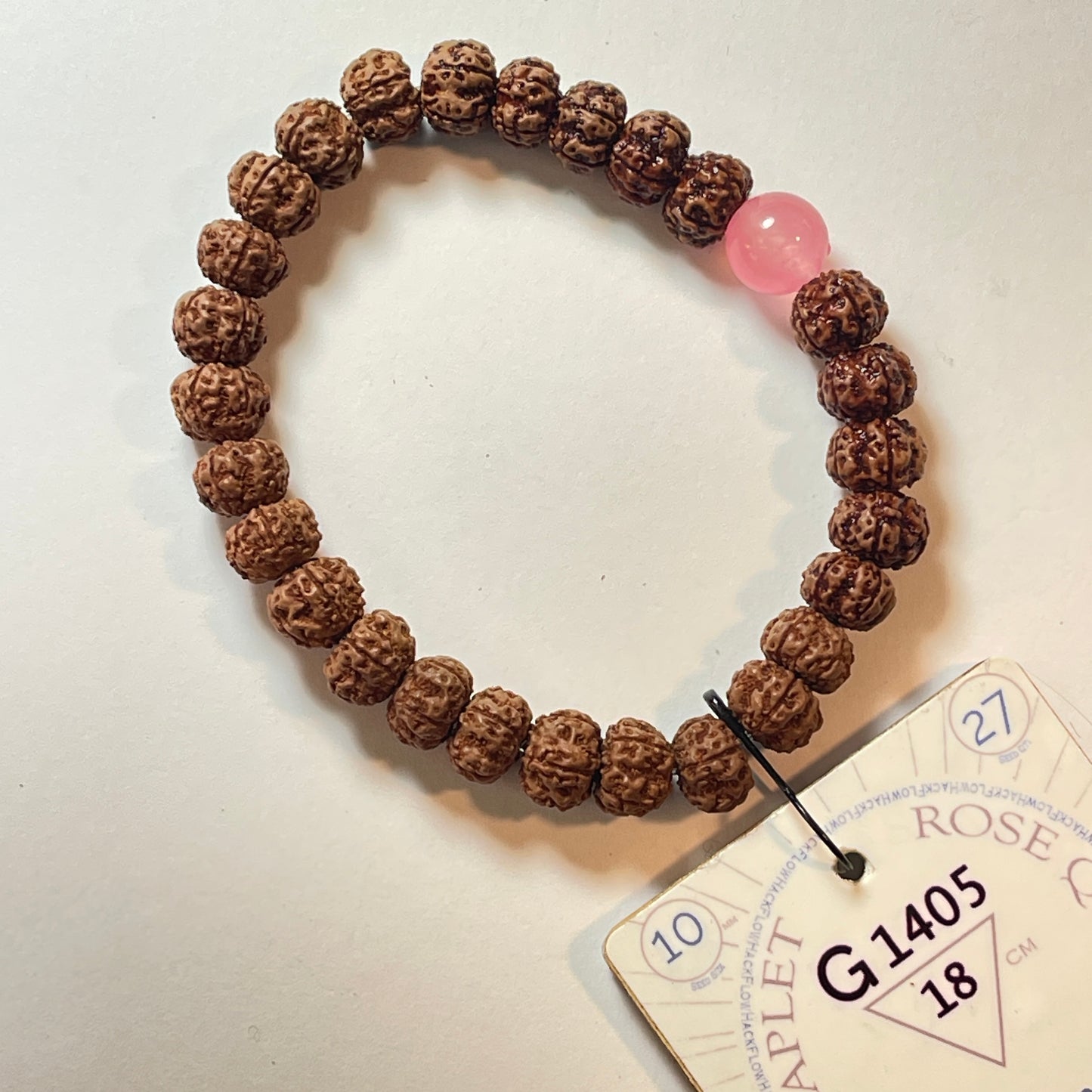 G1405 - Rose Quartz Chaplet   18 cm  L