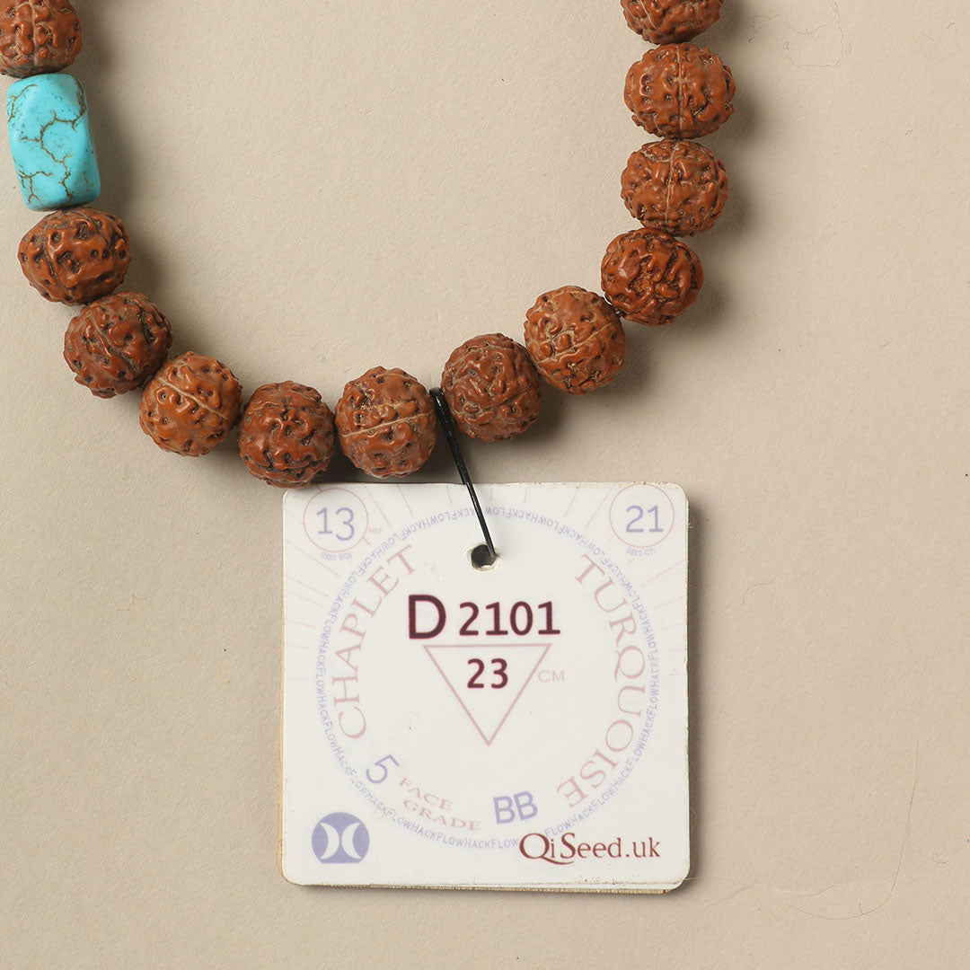 D2101 - Turquoise Chaplet   23 cm  XXL+