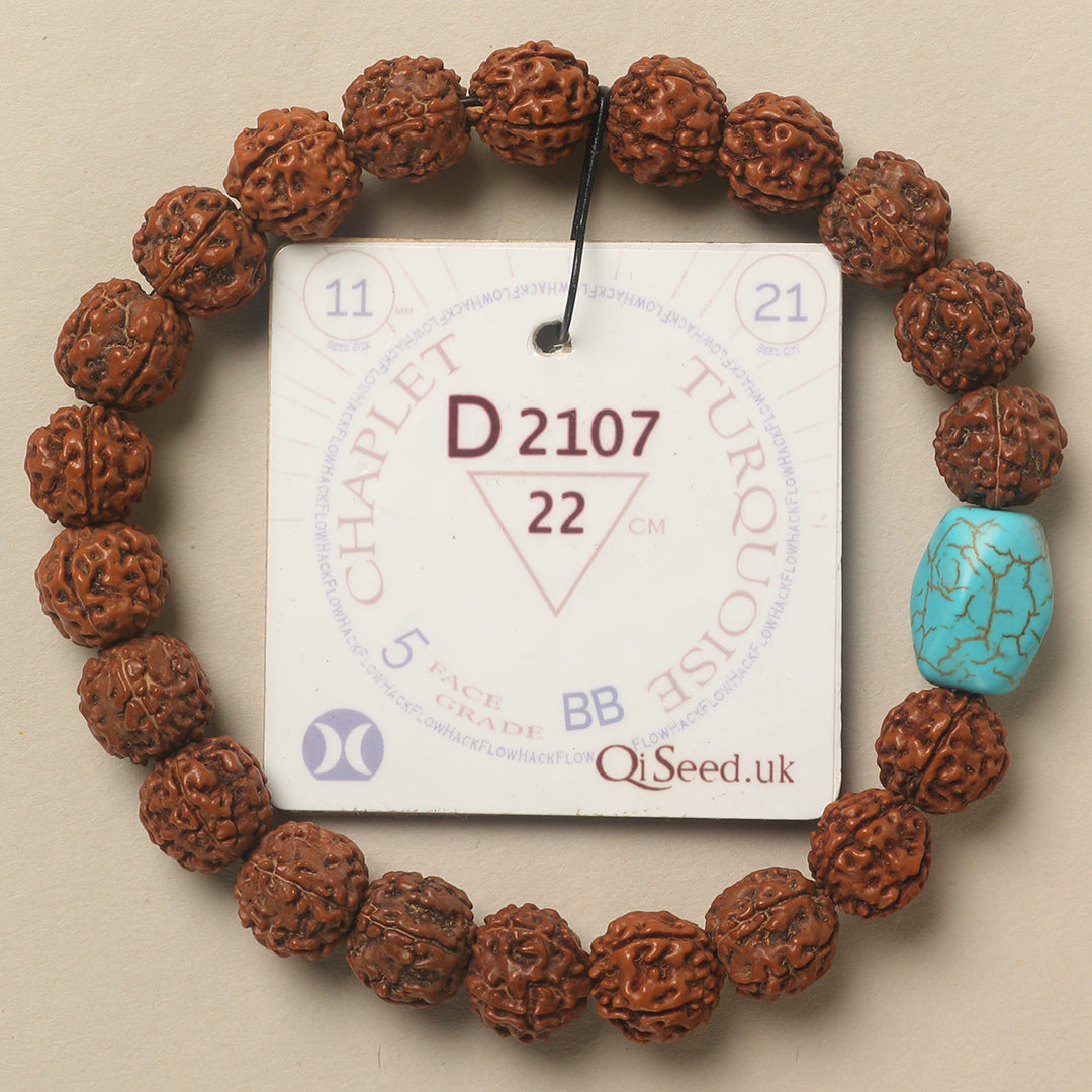 D2107 - Turquoise Chaplet   22 cm  XXL