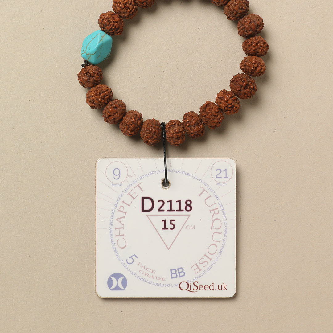 D2118 - Turquoise Chaplet   15 cm  S+