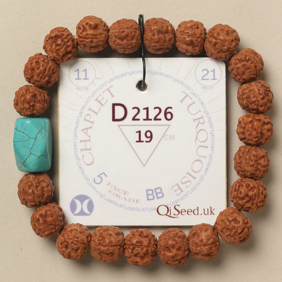 D2126 - Turquoise Chaplet   19 cm  L+