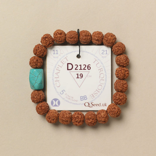 D2126 - Turquoise Chaplet   19 cm  L+