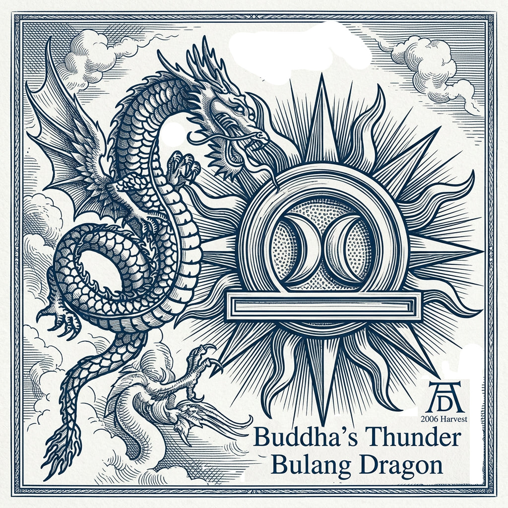 Dragon | Buddha's Thunder   |   Bulang - 2006 Harvest Sheng Puerh  ( Signature-Tier 3 )