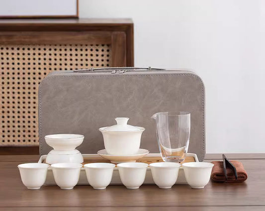 Our House - Big Grey  Travel TeaSet for Six