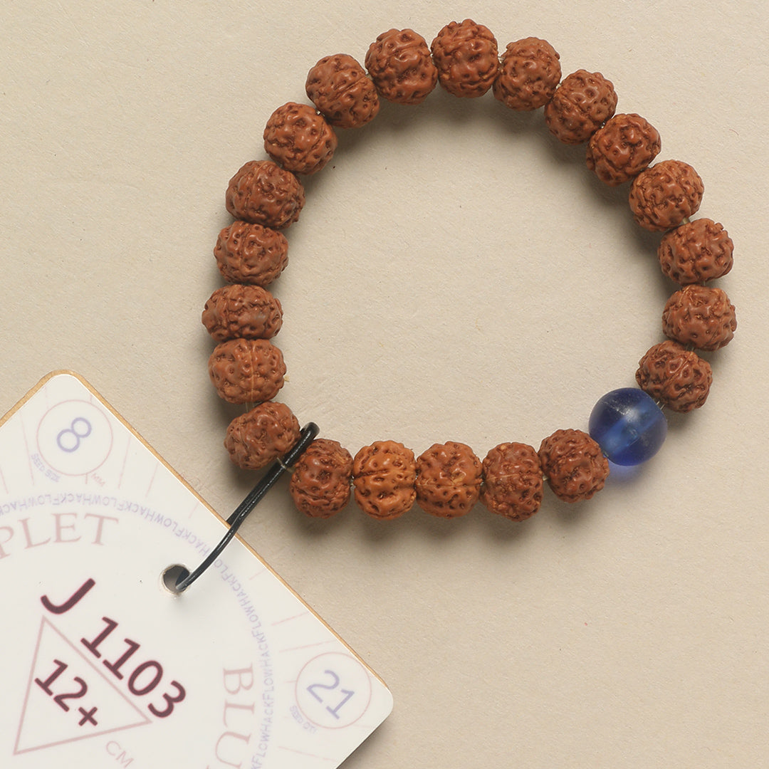 J1103 - Blue Glass Chaplet   12+ cm  XS