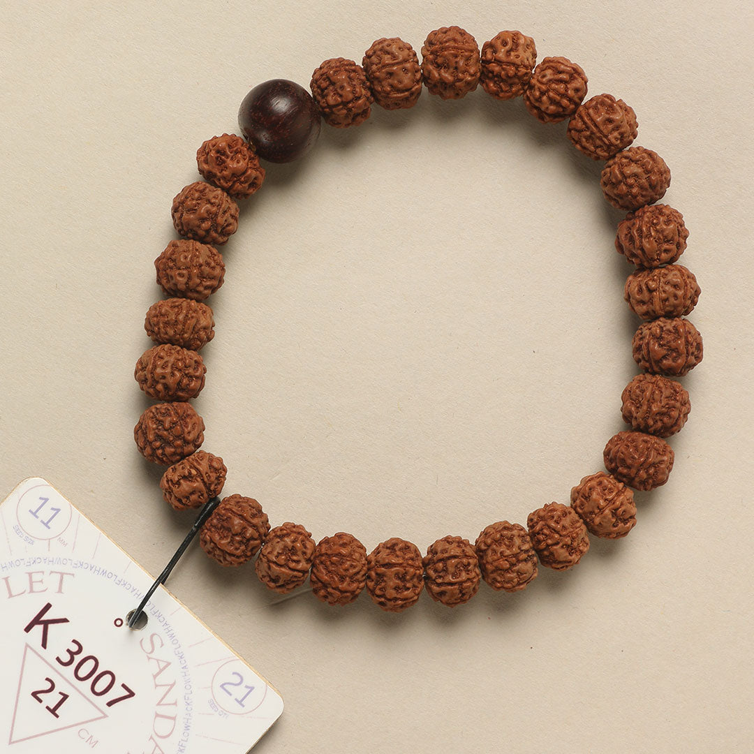 K3007 - Red Sandalwood Chaplet   21 cm  XL+