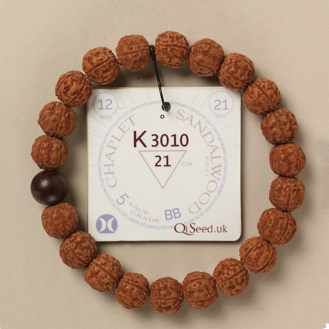 K3010 - Red Sandalwood Chaplet   21 cm  XL+