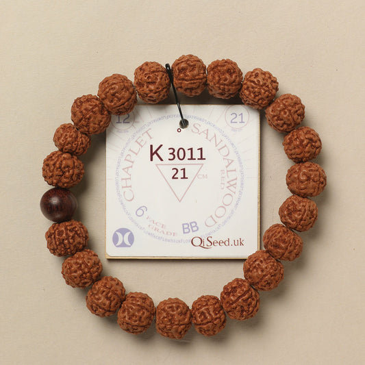 K3011 - Red Sandalwood Chaplet   21 cm  XL+