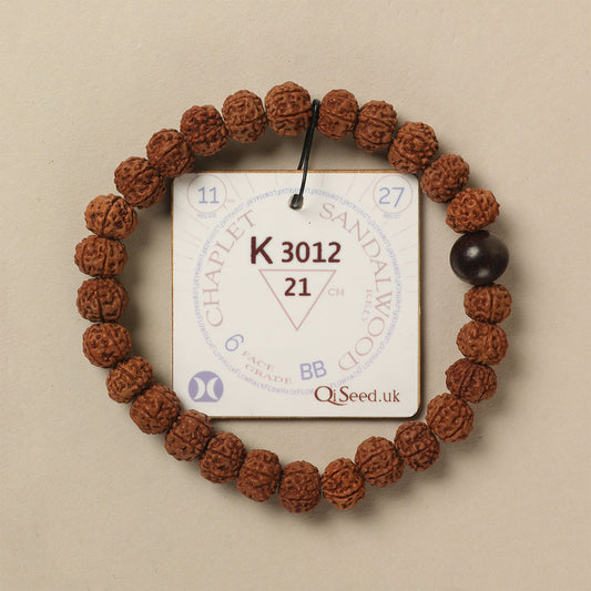 K3012 - Red Sandalwood Chaplet   21 cm  XL+