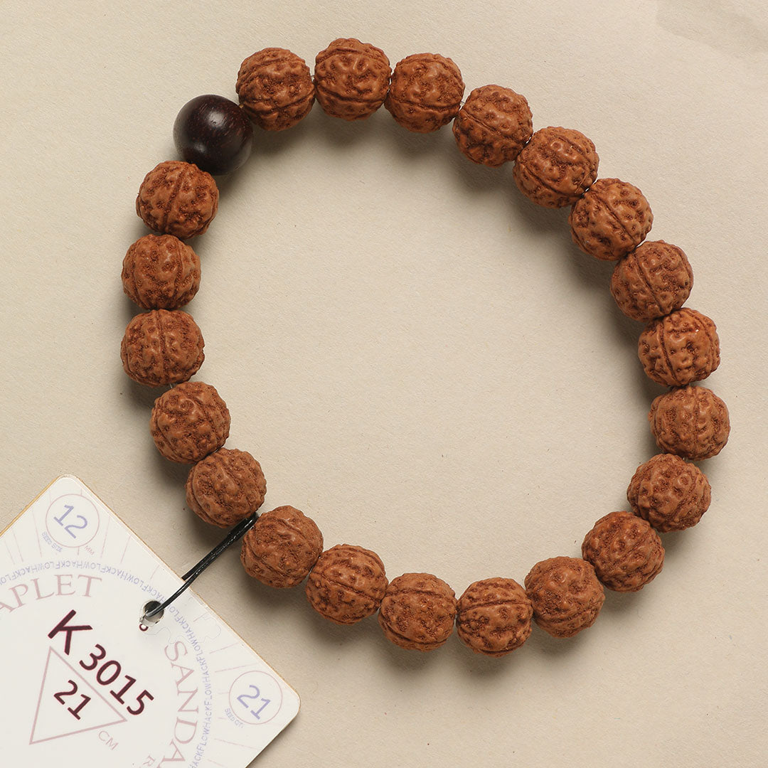 K3015 - Red Sandalwood Chaplet   21 cm  XL+