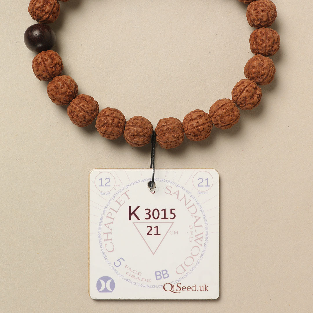 K3015 - Red Sandalwood Chaplet   21 cm  XL+