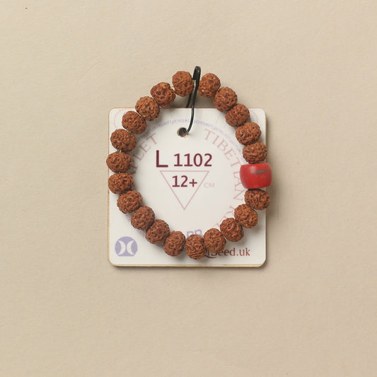 L1102 - Tibetian Red Chaplet   12+ cm  XS