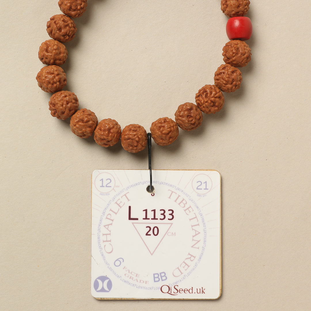 L1133 - Tibetian Red Chaplet   20 cm  XL