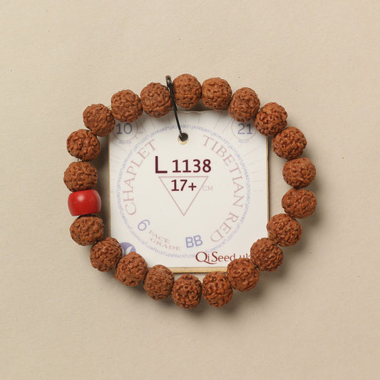 L1138 - Tibetian Red Chaplet   17+ cm  M+