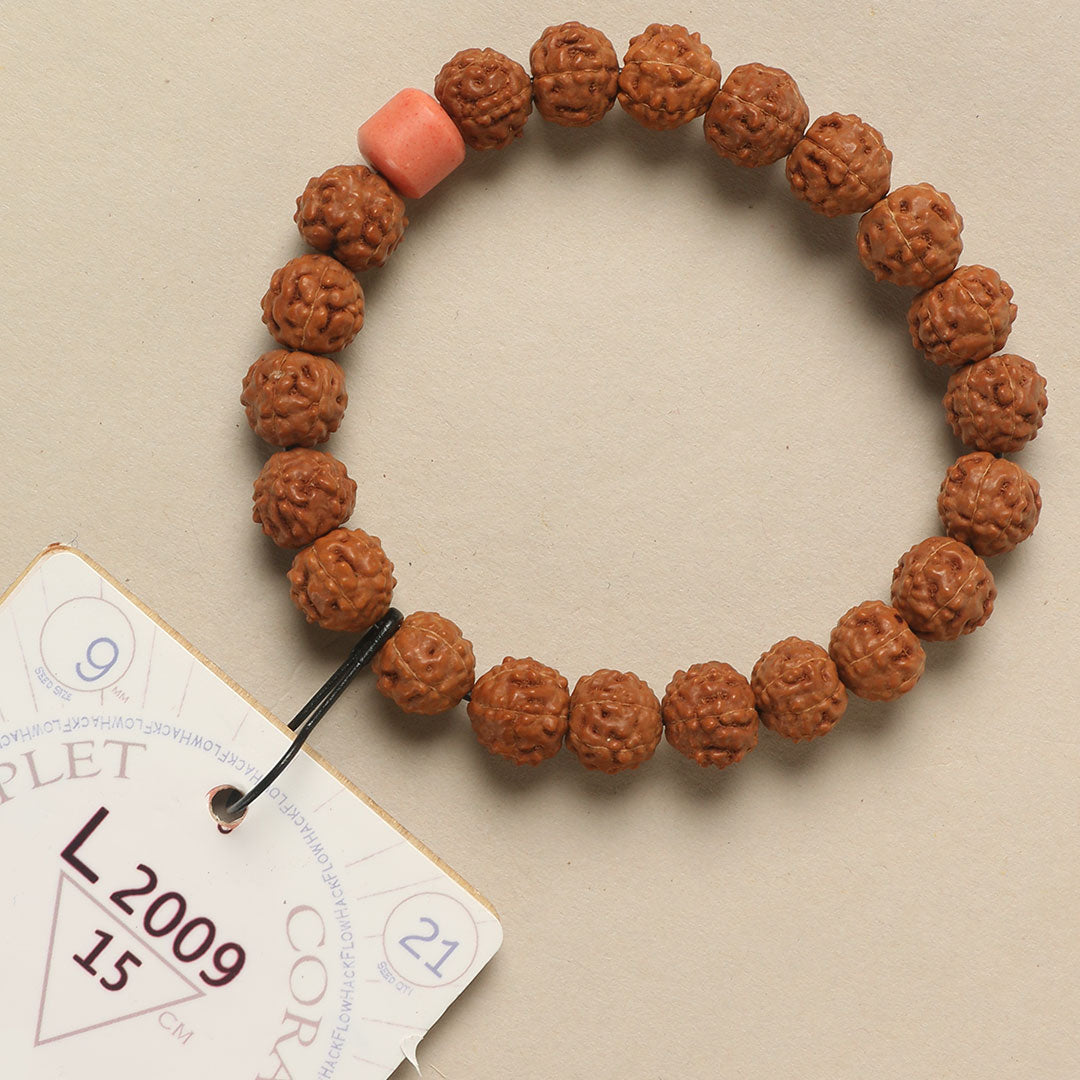 L2009 - Coral Clay Chaplet   15 cm  S+