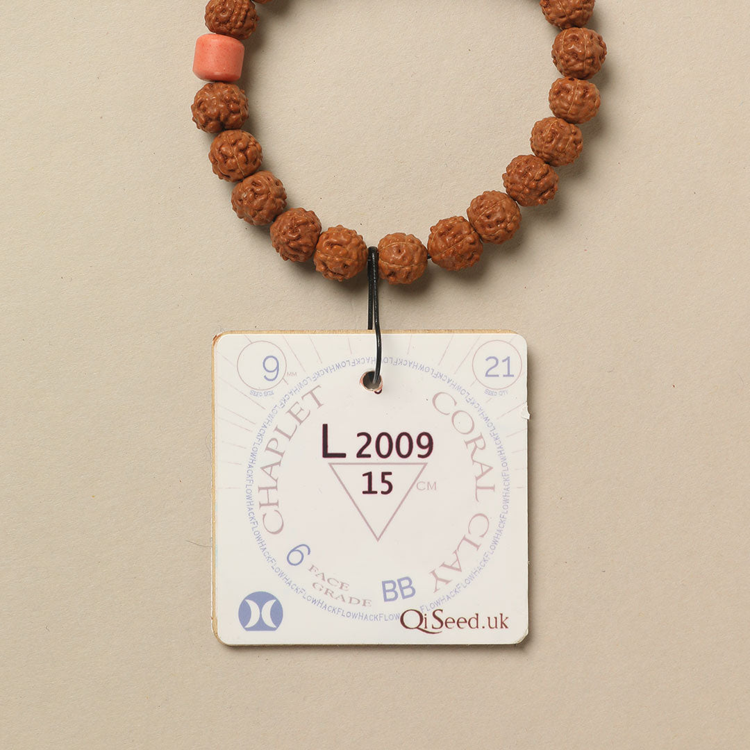 L2009 - Coral Clay Chaplet   15 cm  S+